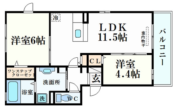 西宮北口駅 徒歩15分 3階の物件間取画像